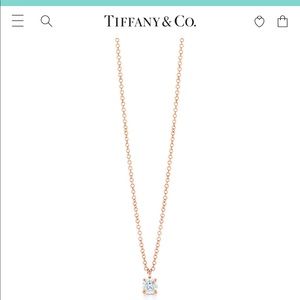 Tiffany & Co. solitaire pendant necklace